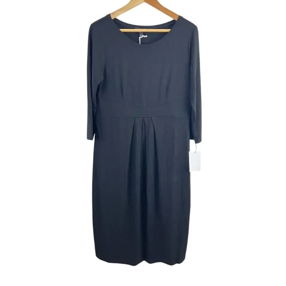 Isabellla Oliver Ivybridge Maternity Dress Black Long Sleeve Size 4/ US 10 NEW - Picture 2 of 12